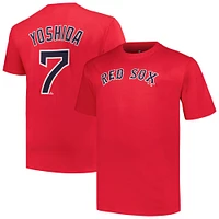 T-shirt avec nom et numéro Masataka Yoshida Red Boston Sox pour hommes