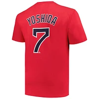 T-shirt avec nom et numéro Masataka Yoshida Red Boston Sox pour hommes