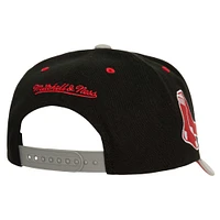 Men's Mitchell & Ness Black Boston Red Sox Bred Pro Adjustable Hat