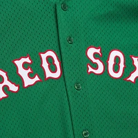 Mitchell & Ness David Ortiz Kelly vert Boston Red Sox Cooperstown Collection maillot d'entraînement au bâton en maille pour hommes