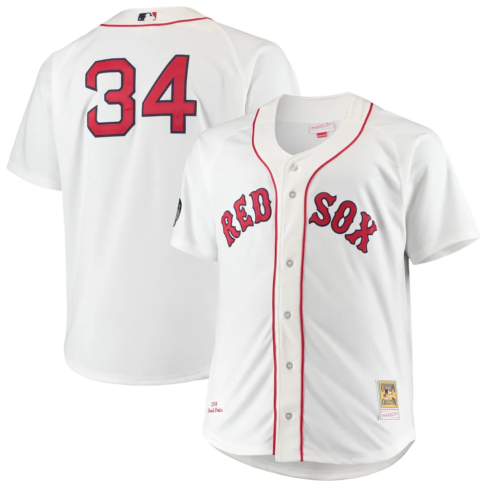 Lids David Ortiz Boston Red Sox Mitchell & Ness Big Tall Home Authentic  Player Jersey - White