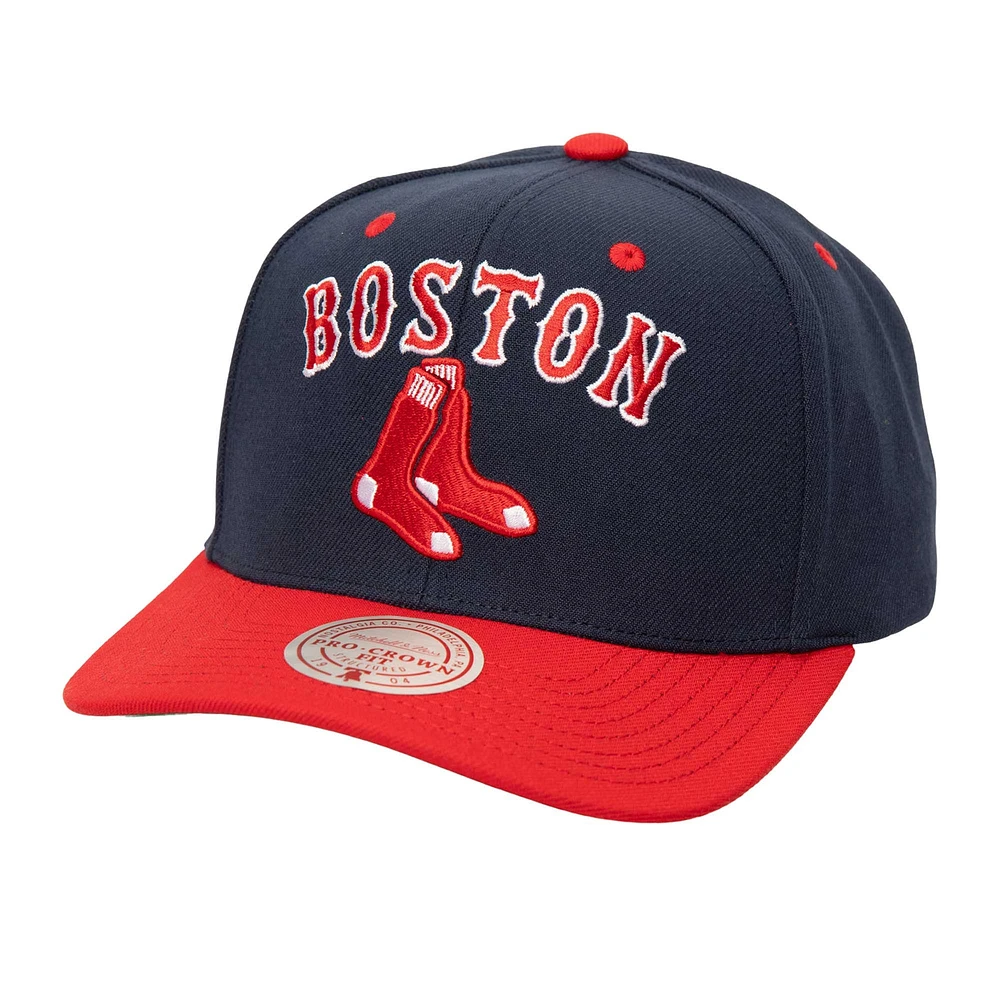 Casquette ajustable All In 2.0 Mitchell & Ness pour hommes, bleu marine, Boston Red Sox