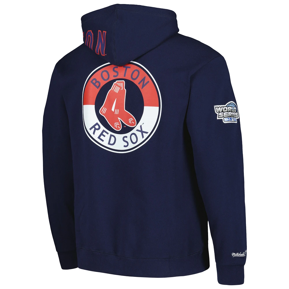 Chandail à capuchon enfiler pour homme de la collection Boston Red Sox Mitchell & Ness, bleu marine