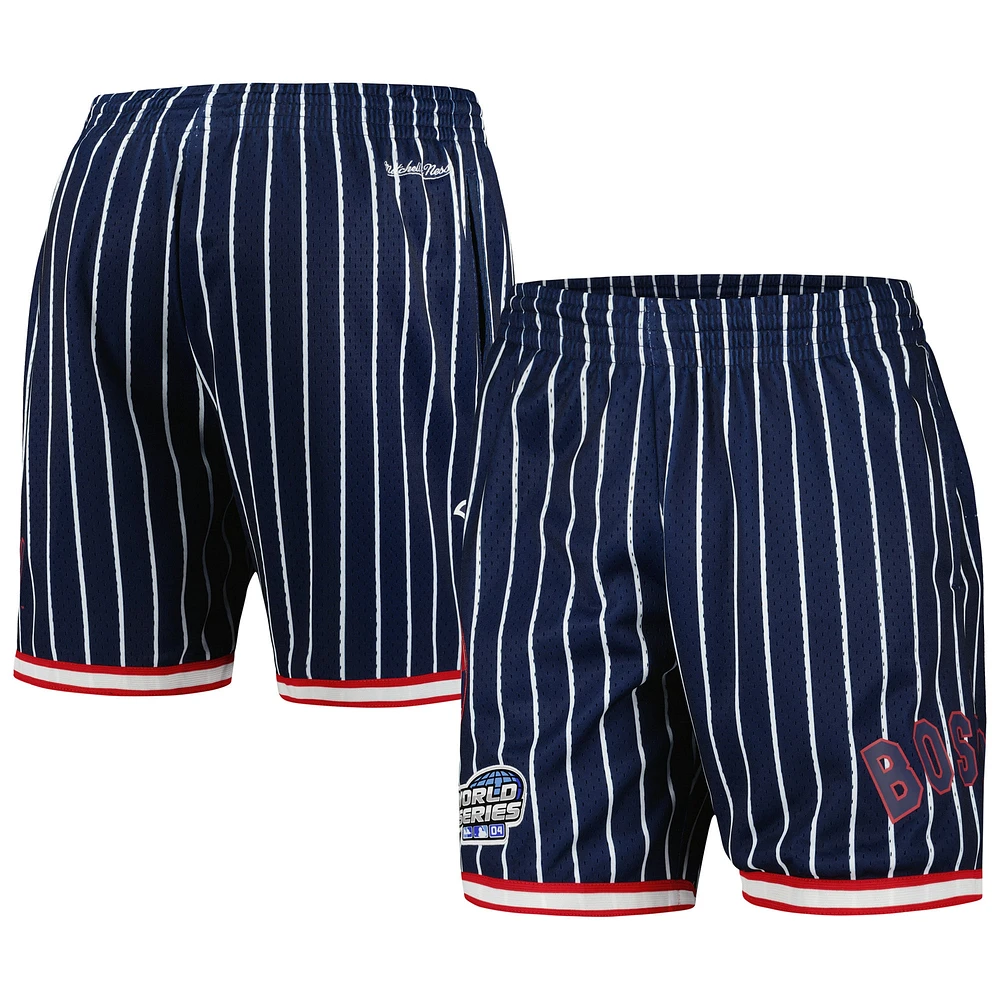 Men's Mitchell & Ness Navy Boston Red Sox Cooperstown Collection 2004 World Series City Mesh Shorts