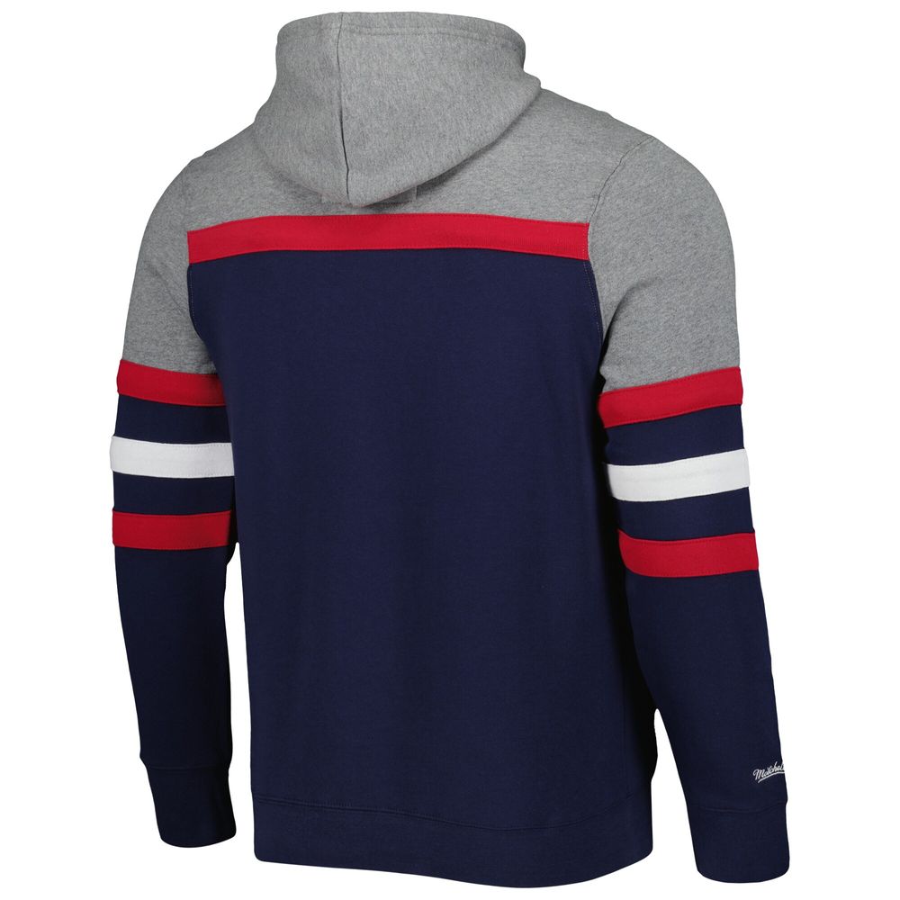 Mitchell & Ness Men's Mitchell & Ness Navy Boston Red Sox Head Coach  Pullover Hoodie