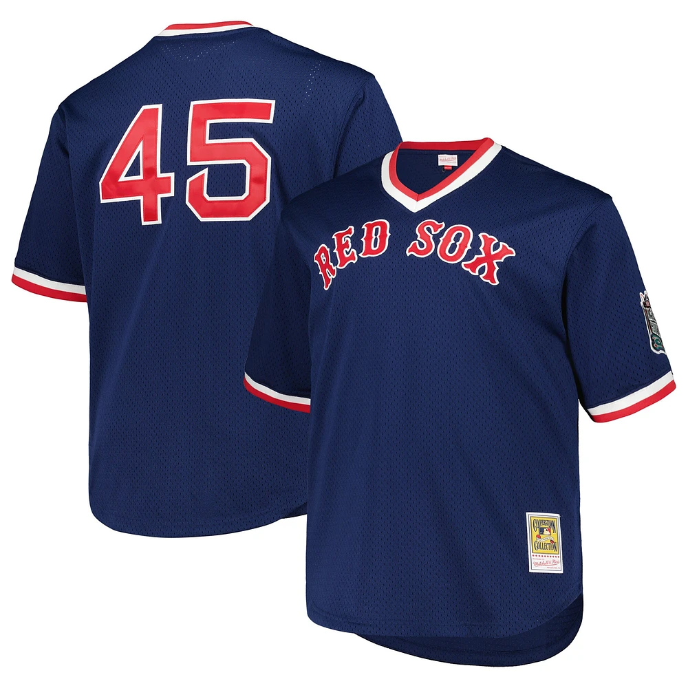 Maillot Homme Mitchell & Ness Pedro Martinez Navy Boston Red Sox 1999 Cooperstown Collection Mesh Pullover