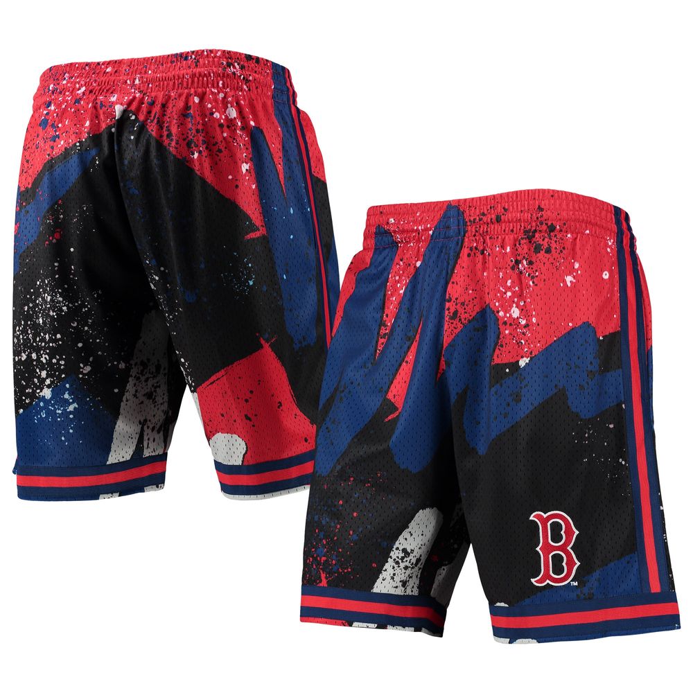 Men's Mitchell & Ness Red Boston Sox Hyper Hoops Shorts