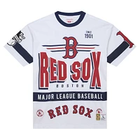 Men's Mitchell & Ness White Boston Red Sox Cooperstown Collection Team Origins Premium T-Shirt
