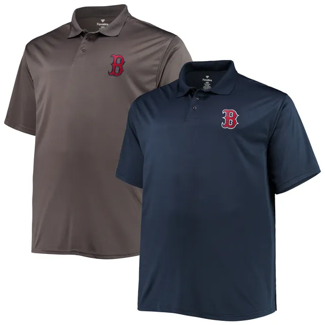 Lids Boston Red Sox Nike Home Plate Striped Polo - Navy/Gray