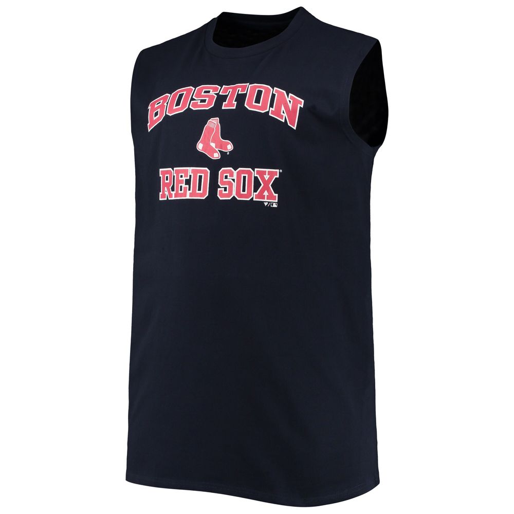 Profile Men's Navy Boston Red Sox Big & Tall Jersey Muscle Tank Top