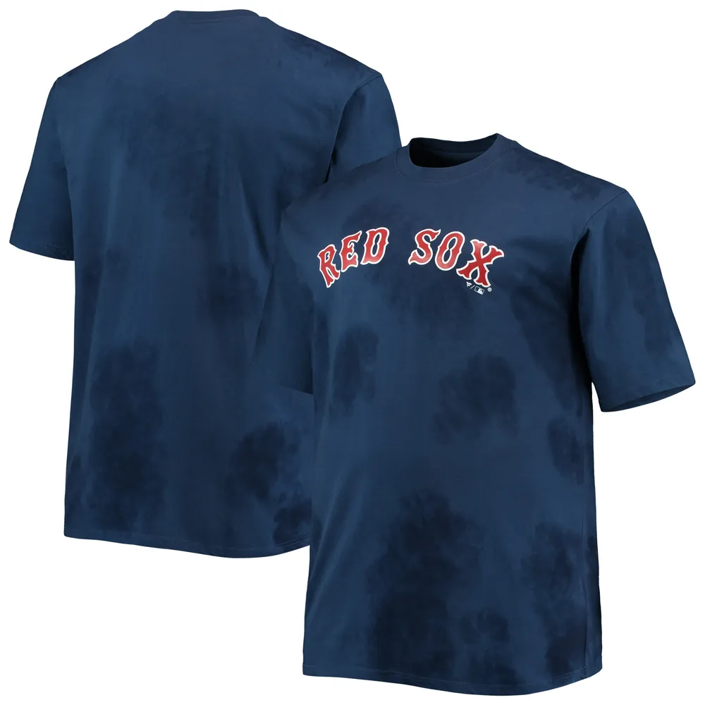Lids Boston Red Sox Big & Tall Tie-Dye T-Shirt - Navy