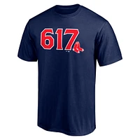 Men's Navy Boston Red Sox Hometown 617 T-Shirt