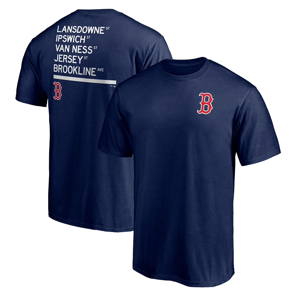 Men's Navy Boston Red Sox Hometown Streets T-Shirt