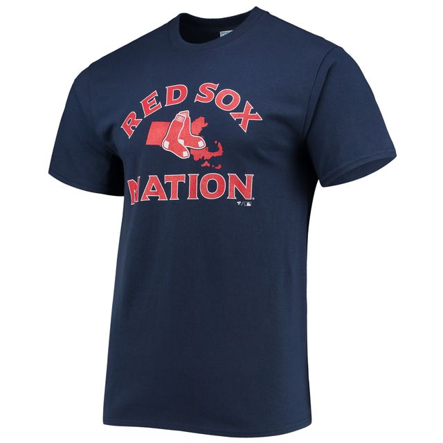 T-shirt pour homme bleu marine Boston Red Sox Nation Local