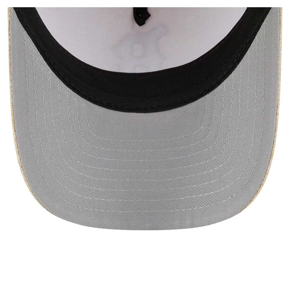 Casquette ajustable 9FORTY en coton tissé beige Boston Red Sox pour homme New Era M-Crown A-Frame
