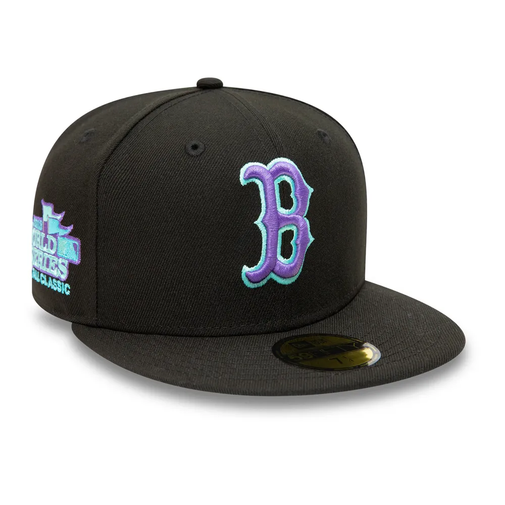 Boston Red Sox New Era Purple Undervisor 59FIFTY Fitted Hat - Red