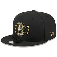 Casquette Snapback 9FIFTY New Era pour homme, noire, Boston Red Sox, Journée des forces armées 2024