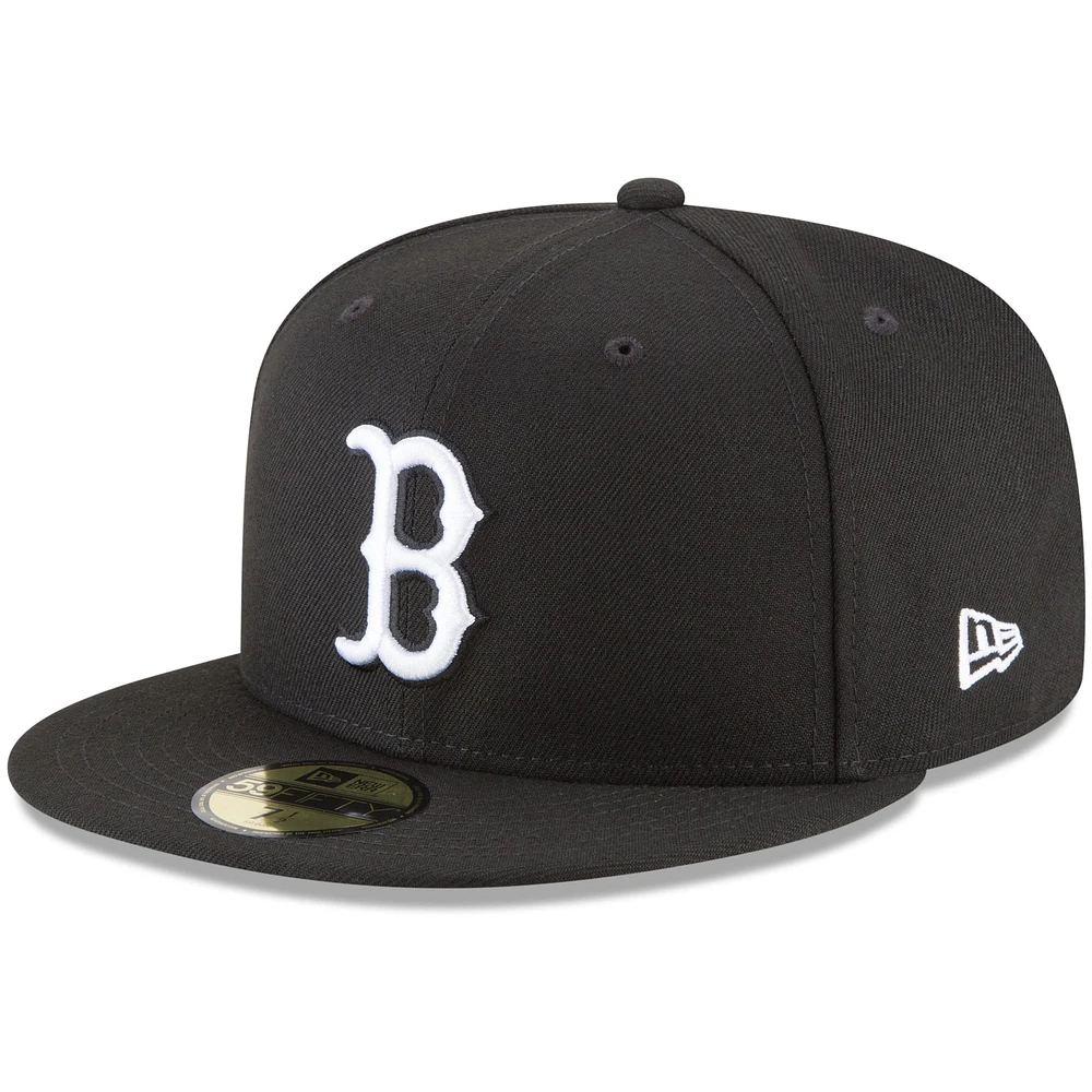 Casquette ajustée 59FIFTY Boston Red Sox New Era pour homme, noire