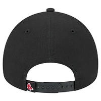 Men's New Era Black Boston Red Sox 9FORTY A-Frame Adjustable Hat