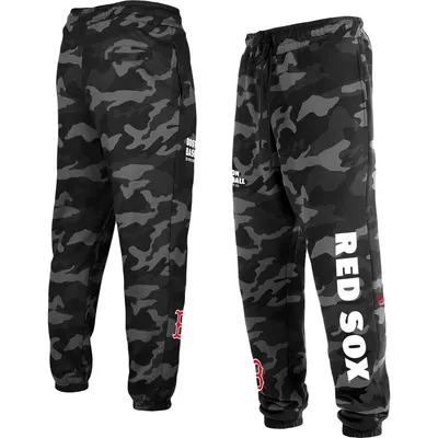 Boston Red Sox New Era Camo Jogger Pants - Black