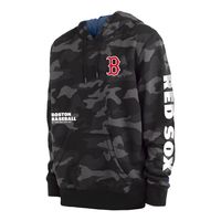 Men's New Era Black Boston Red Sox Camo Pullover Hoodie