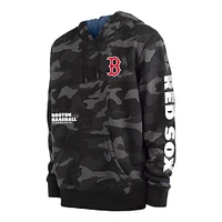 Men's New Era Black Boston Red Sox Camo Pullover Hoodie