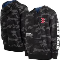 Men's New Era Black Boston Red Sox Camo Pullover Hoodie