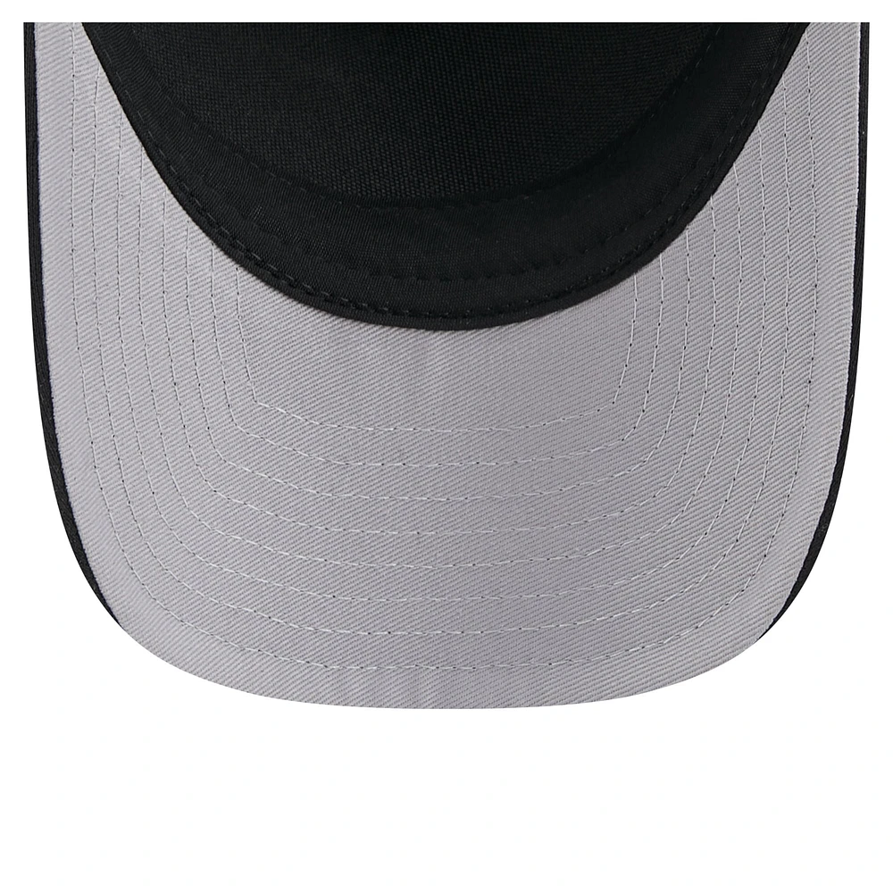 Men's New Era Black Boston Red Sox City Initial 9FORTY A-Frame M-Crown Adjustable Trucker Hat