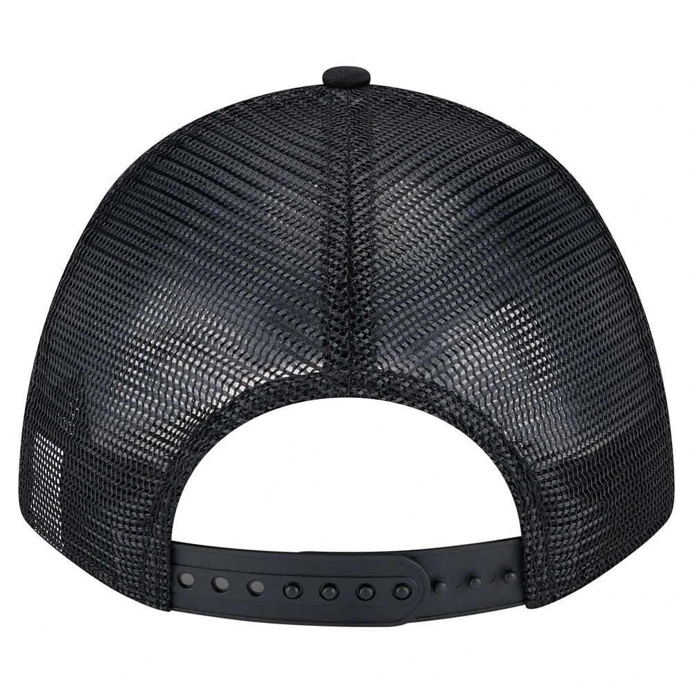 Casquette ajustable 9FORTY A-Frame M-Crown Trucker noire à motif dégradé Boston Red Sox de New Era pour homme