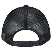 Casquette ajustable 9FORTY A-Frame M-Crown Trucker noire à motif dégradé Boston Red Sox de New Era pour homme