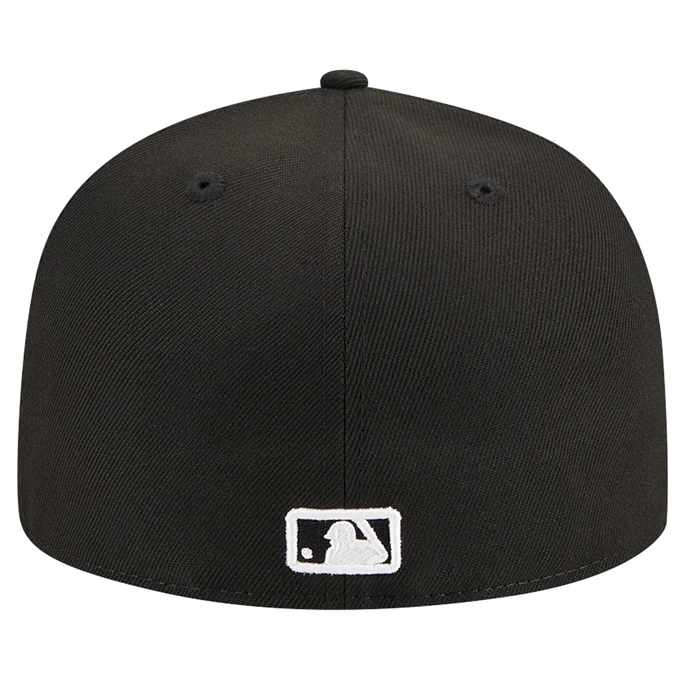 Casquette ajustée 59FIFTY noire avec logo des Red Sox de Boston New Era pour hommes