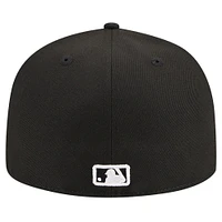Casquette ajustée 59FIFTY noire avec logo des Red Sox de Boston New Era pour hommes