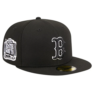 Casquette ajustée 59FIFTY noire avec logo des Red Sox de Boston New Era pour hommes