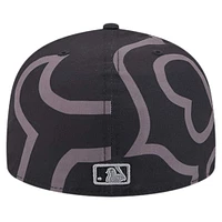 Casquette ajustée 59FIFTY Fracture avec logo des Red Sox de Boston New Era pour hommes, noire