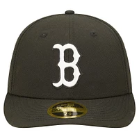 Men's New Era Black Boston Red Sox Low Profile 59FIFTY Fitted Hat