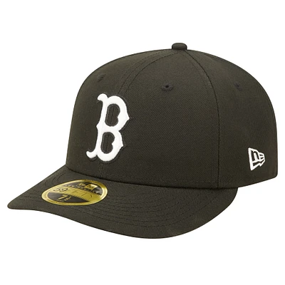 Men's New Era Black Boston Red Sox Low Profile 59FIFTY Fitted Hat