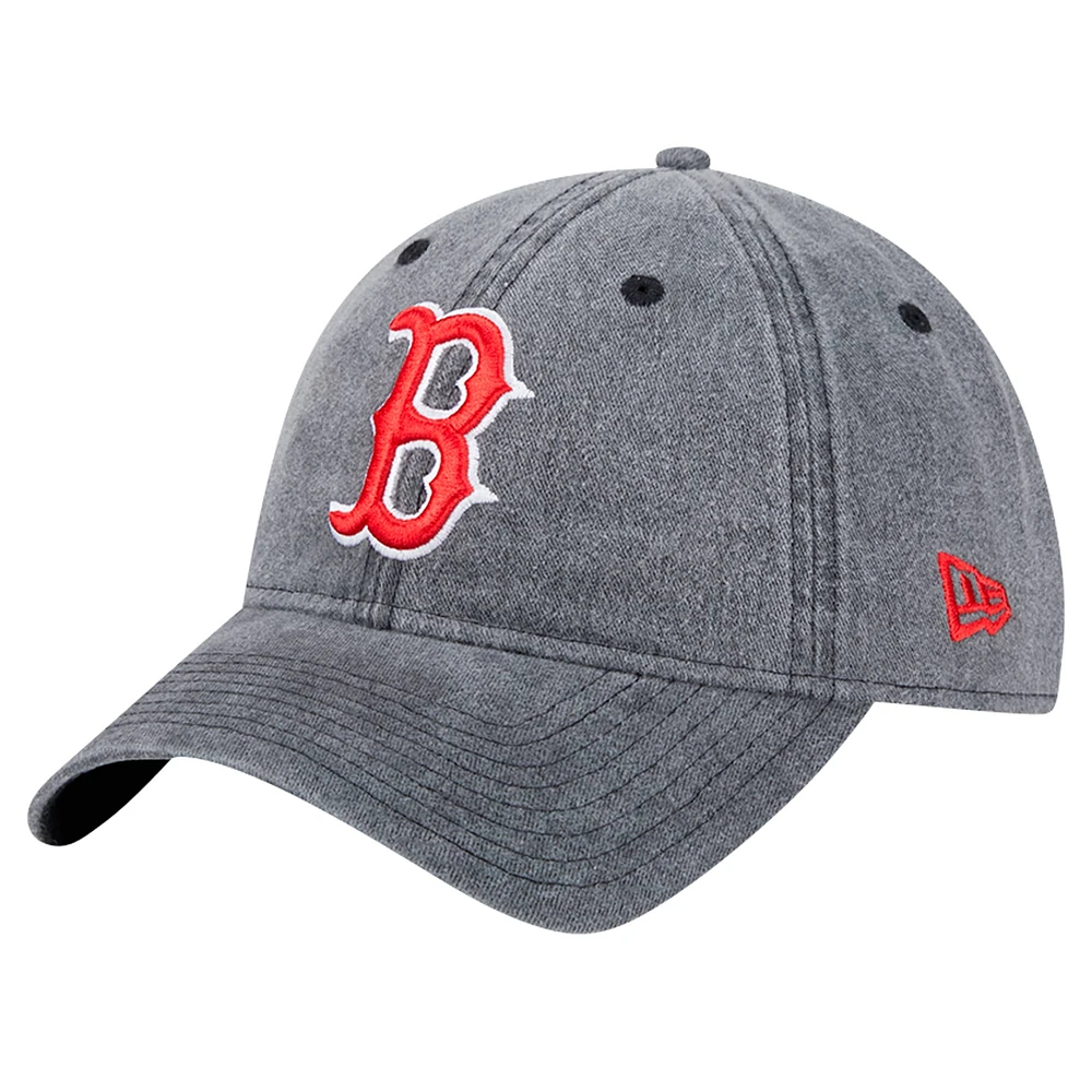 Men's New Era Black Boston Red Sox Rugged Team 9TWENTY Adjustable Hat