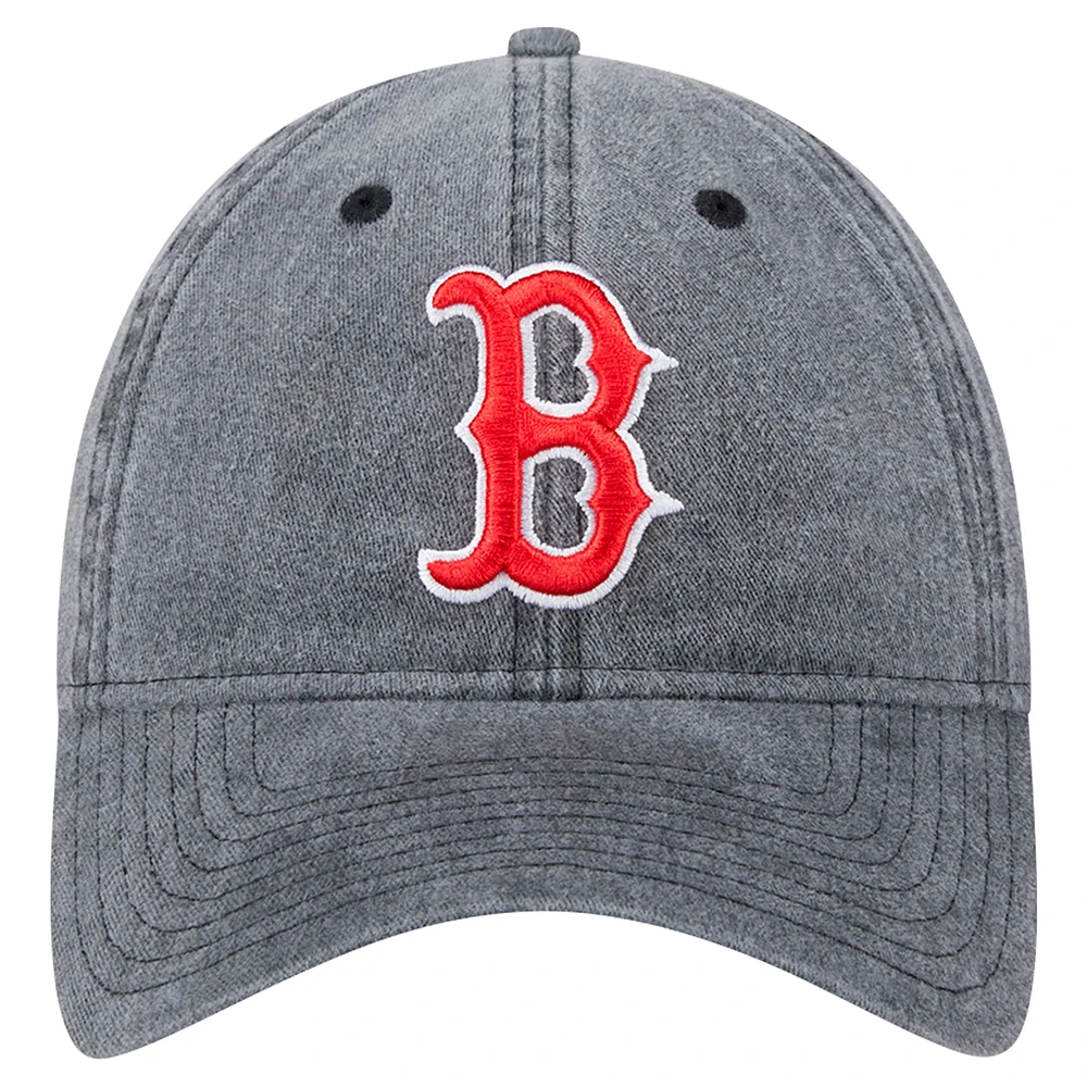 Casquette ajustable Rugged Team 9TWENTY noire des Red Sox de Boston de New Era pour homme