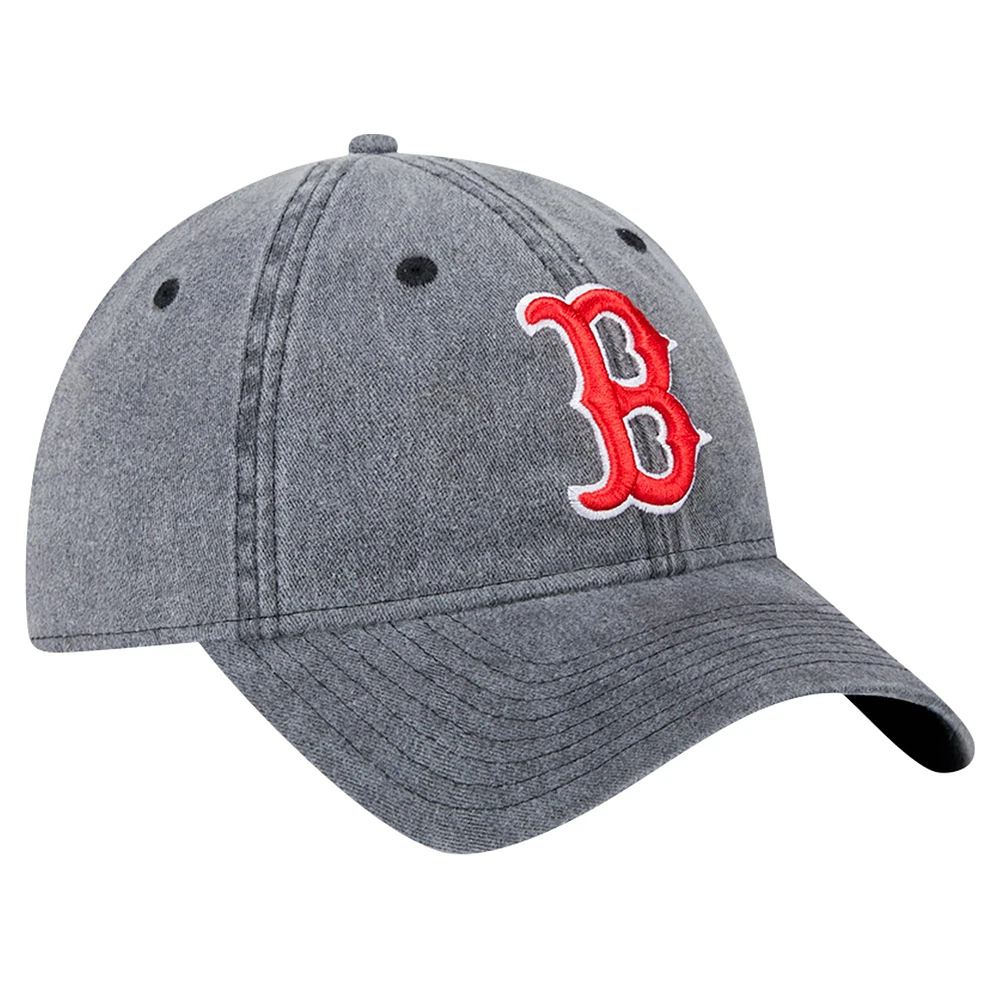 Men's New Era Black Boston Red Sox Rugged Team 9TWENTY Adjustable Hat