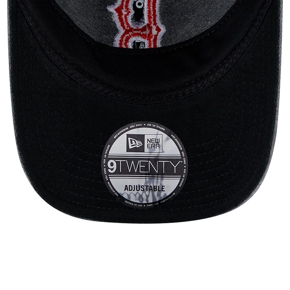 Men's New Era Black Boston Red Sox Rugged Team 9TWENTY Adjustable Hat