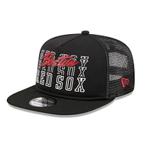 Casquette 9FIFTY Snapback Trucker 9FIFTY Boston Red Sox Street Team noire New Era pour homme