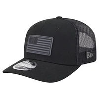 Casquette extensible à bouton-pression New Era noire Boston Red Sox 9SEVENTY pour homme