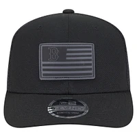Casquette extensible à bouton-pression New Era noire Boston Red Sox 9SEVENTY pour homme