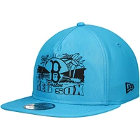 Men's New Era Blue Boston Red Sox Neon Golfer Snapback Hat