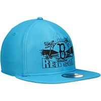 Casquette Snapback New Era pour homme, bleu, Boston Red Sox Neon Golfer