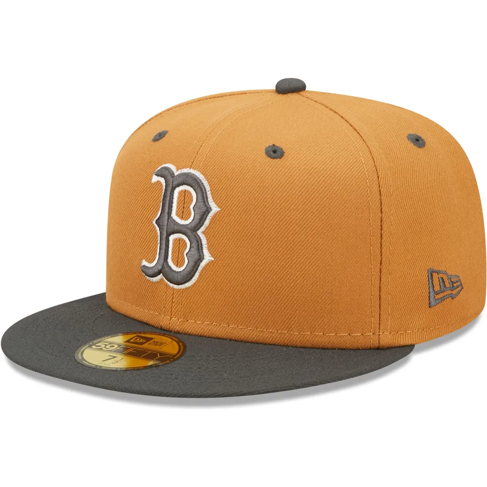 brown fitted hat lids