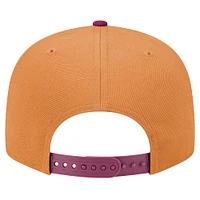 Casquette Snapback bicolore 9FIFTY Boston Red Sox marron/violet pour homme New Era