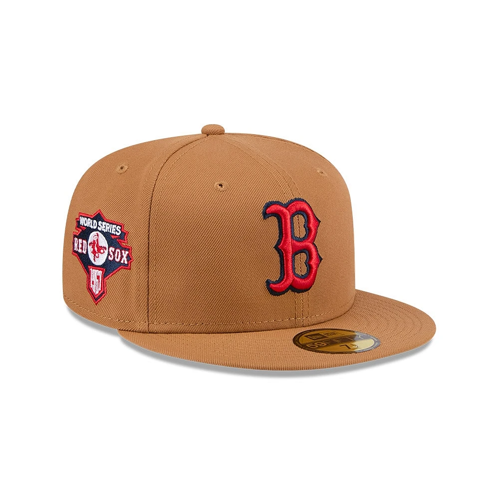 Casquette ajustée 59FIFTY New Era pour hommes des Red Sox de Boston marron