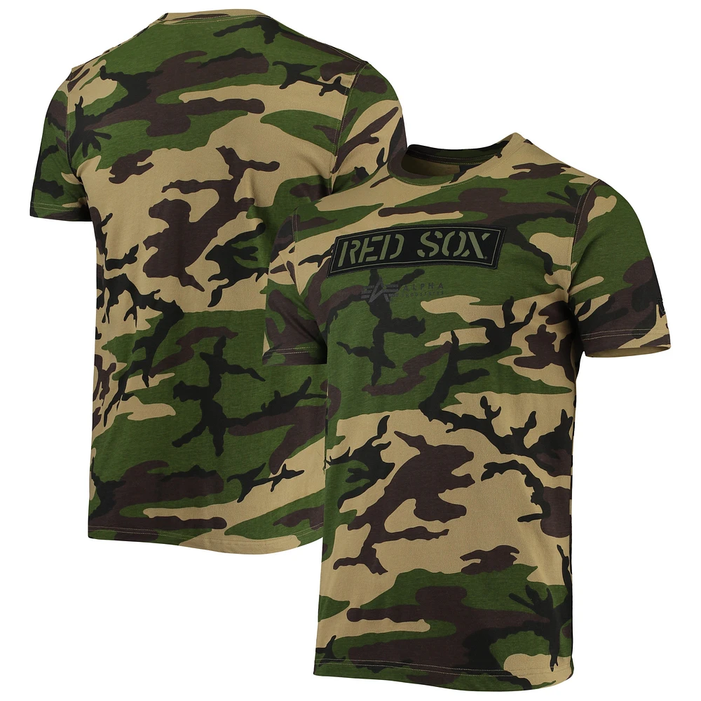 T-shirt New Era Camo Boston Red Sox Club pour homme