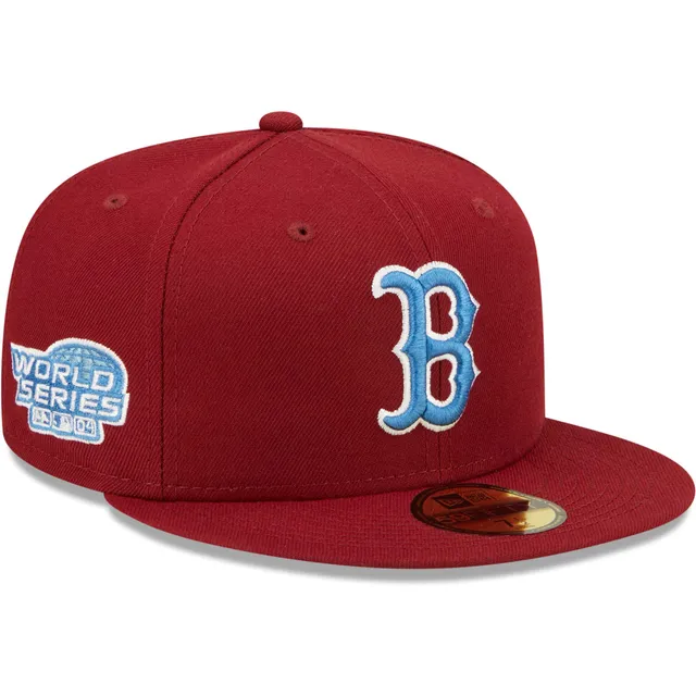 Lids Boston Red Sox New Era 2004 World Series Sky Blue Undervisor 59FIFTY  Fitted Hat - Tan